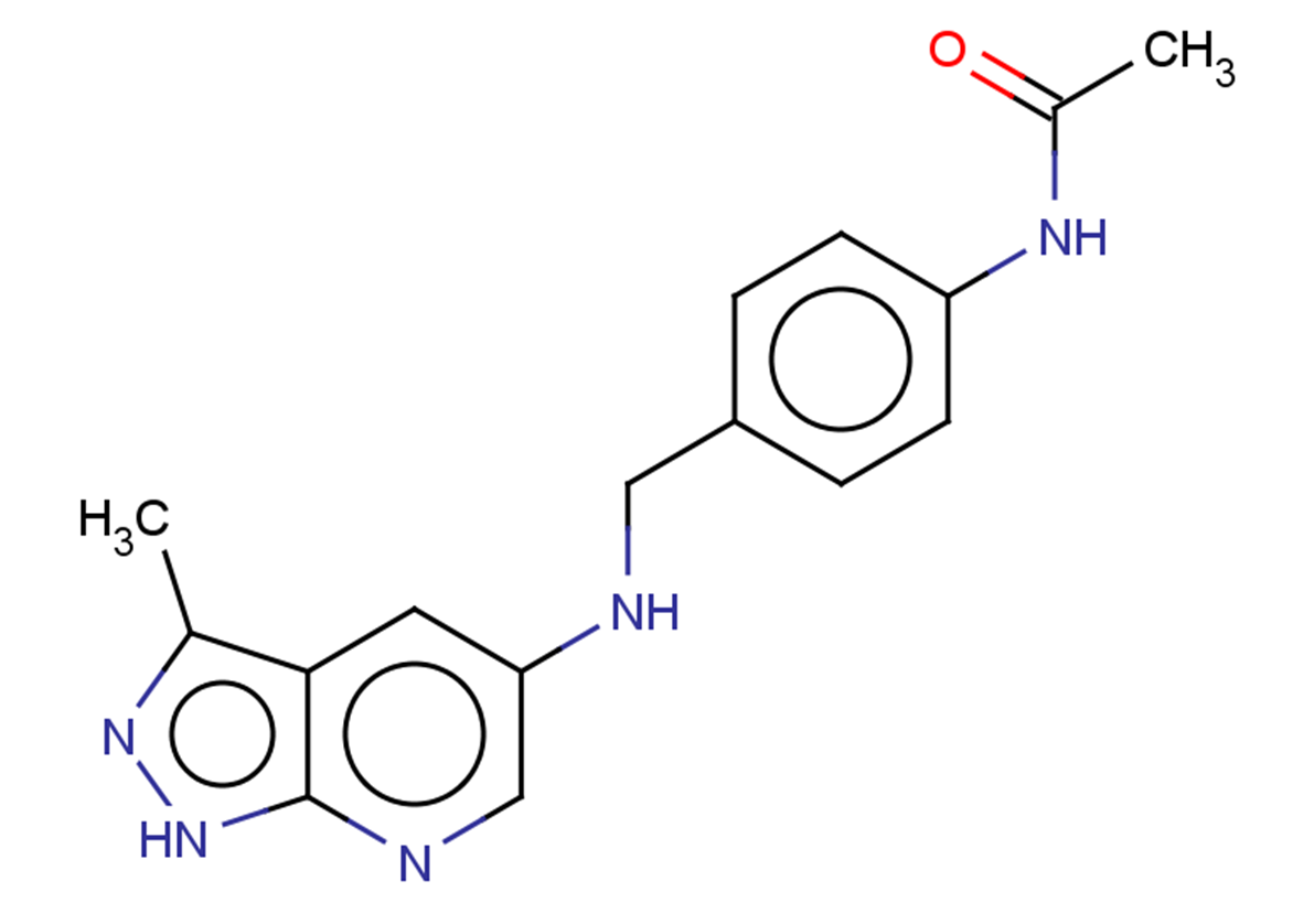 N-{4-[({3-methyl-1H-pyrazolo[3,4-b]pyridin-5-yl}amino)methyl]phenyl}acetamide