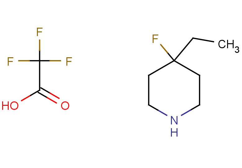 4-ethyl-4-fluoropiperidine, trifluoroacetic acid