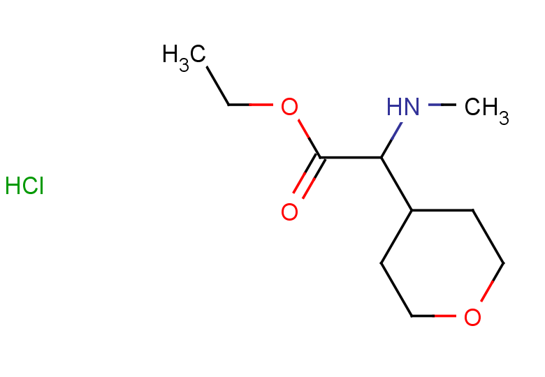 ethyl 2-(methylamino)-2-(oxan-4-yl)acetate hydrochloride