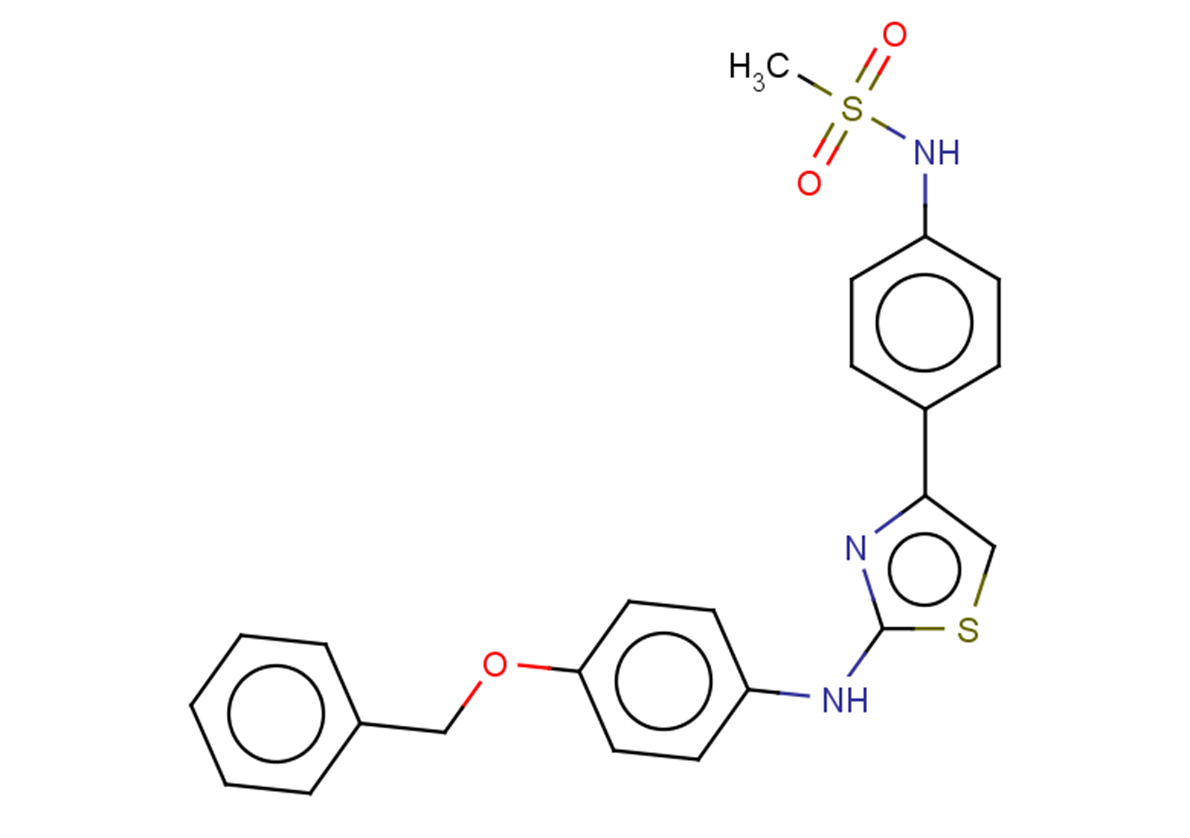 N-[4-(2-{[4-(benzyloxy)phenyl]amino}-1,3-thiazol-4-yl)phenyl]methanesulfonamide