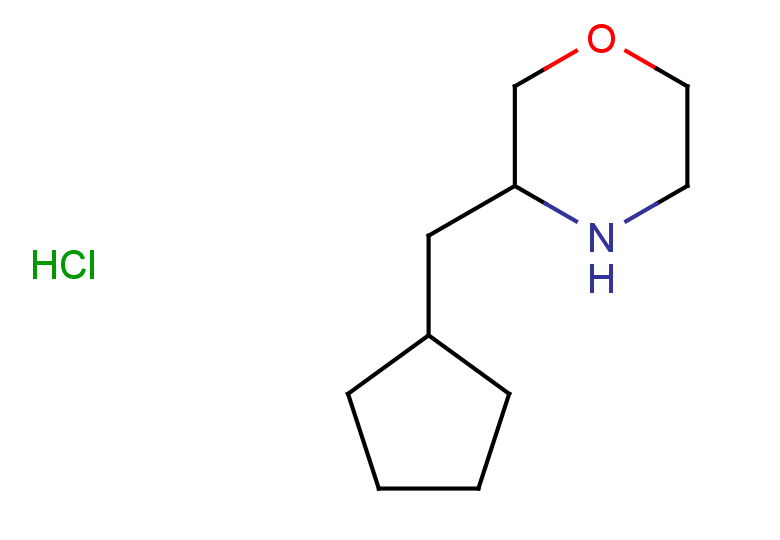 3-(cyclopentylmethyl)morpholine hydrochloride