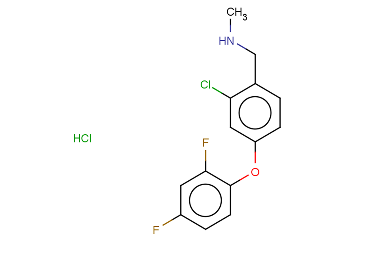 {[2-chloro-4-(2,4-difluorophenoxy)phenyl]methyl}(methyl)amine hydrochloride