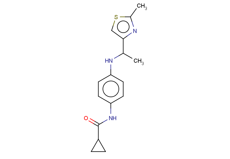 N-(4-{[1-(2-methyl-1,3-thiazol-4-yl)ethyl]amino}phenyl)cyclopropanecarboxamide