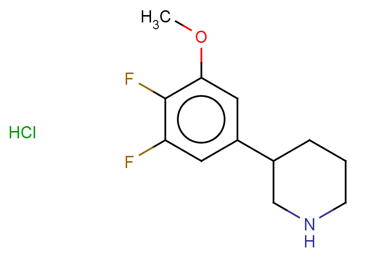 3-(3,4-difluoro-5-methoxyphenyl)piperidine hydrochloride