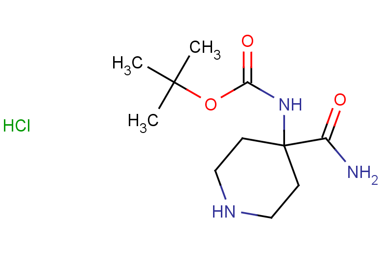 tert-butyl N-(4-carbamoylpiperidin-4-yl)carbamate hydrochloride