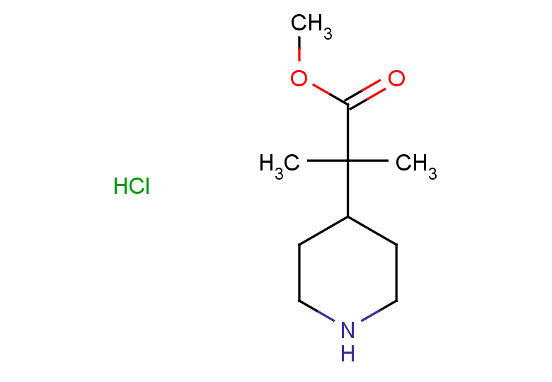 methyl 2-methyl-2-(piperidin-4-yl)propanoate hydrochloride