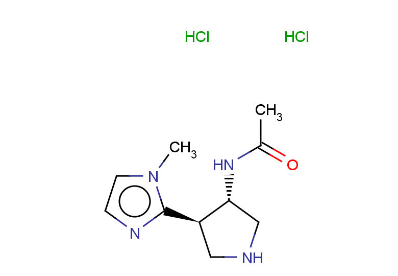 rac-N-[(3R,4S)-4-(1-methyl-1H-imidazol-2-yl)pyrrolidin-3-yl]acetamide dihydrochloride, trans