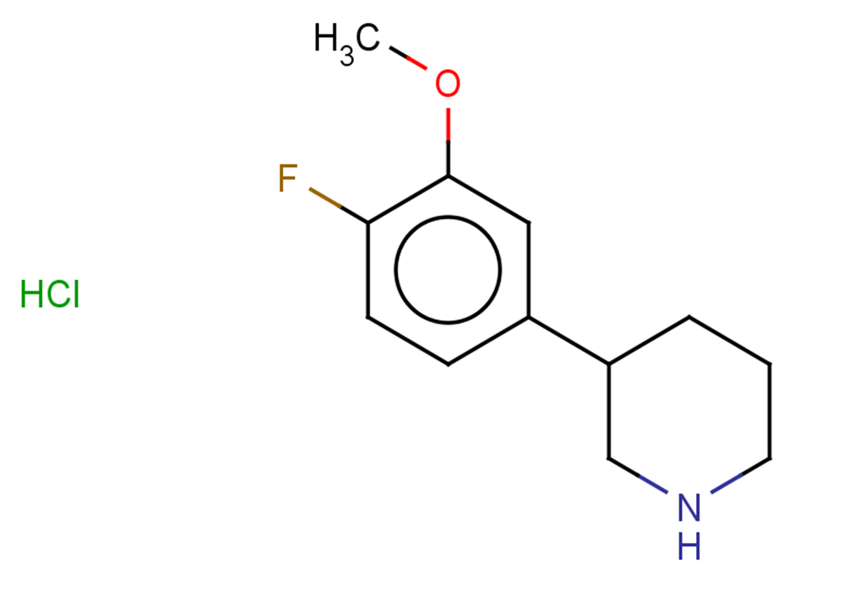3-(4-fluoro-3-methoxyphenyl)piperidine hydrochloride