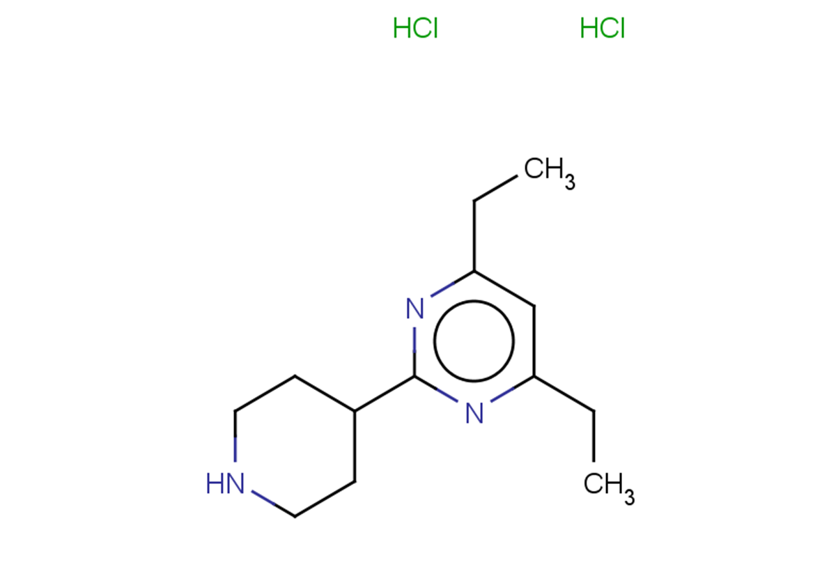 4,6-diethyl-2-(piperidin-4-yl)pyrimidine dihydrochloride
