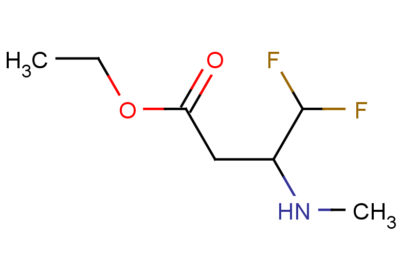 ethyl 4,4-difluoro-3-(methylamino)butanoate