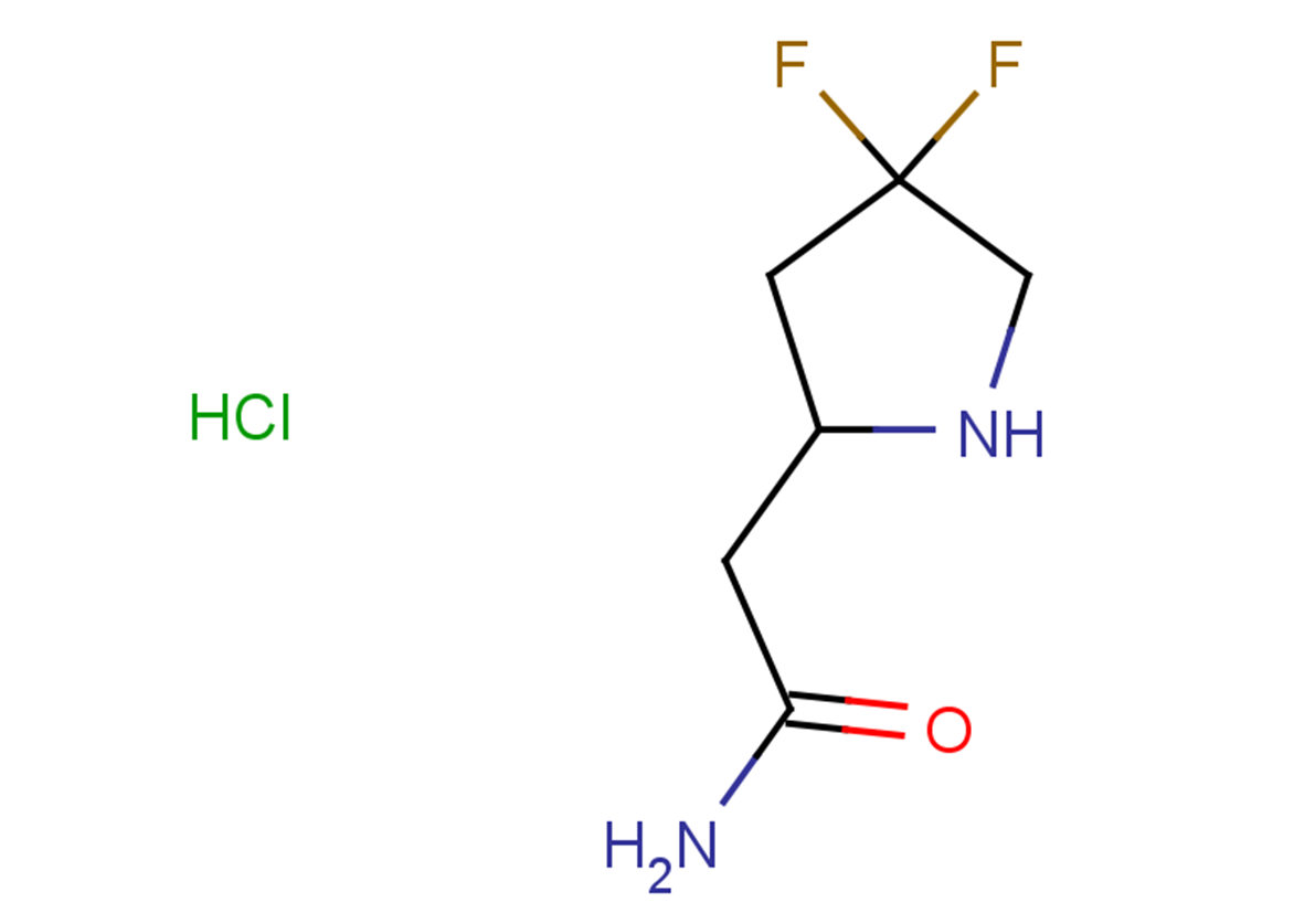 2-(4,4-difluoropyrrolidin-2-yl)acetamide hydrochloride
