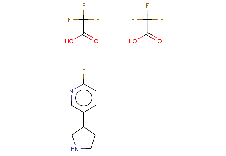 2-fluoro-5-(pyrrolidin-3-yl)pyridine, bis(trifluoroacetic acid)