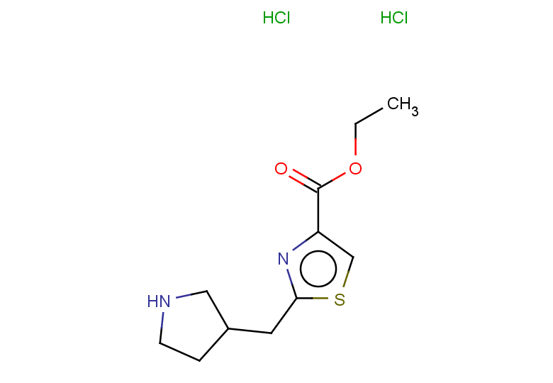 ethyl 2-[(pyrrolidin-3-yl)methyl]-1,3-thiazole-4-carboxylate dihydrochloride
