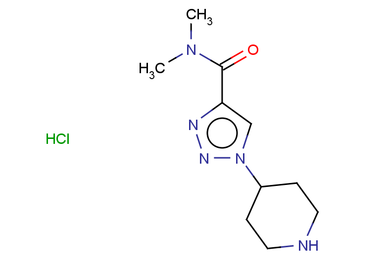 N,N-dimethyl-1-(piperidin-4-yl)-1H-1,2,3-triazole-4-carboxamide hydrochloride