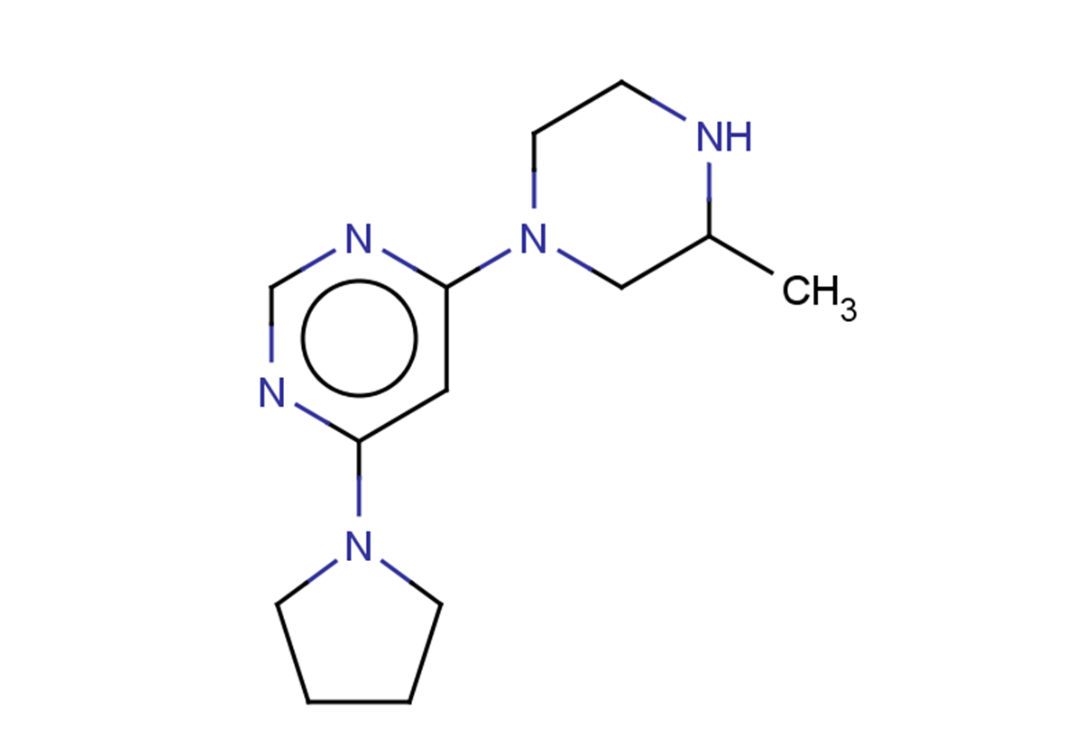4-(3-methylpiperazin-1-yl)-6-(pyrrolidin-1-yl)pyrimidine