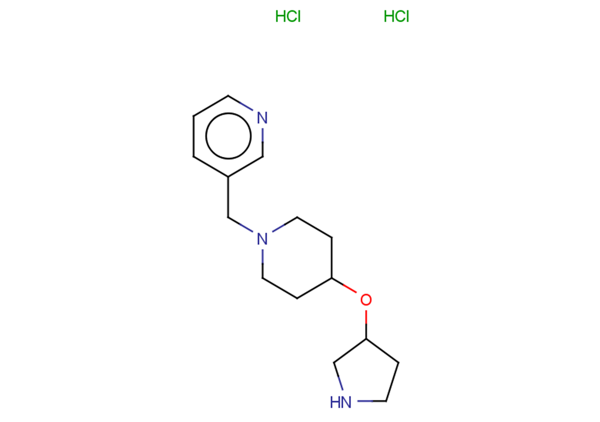 3-{[4-(pyrrolidin-3-yloxy)piperidin-1-yl]methyl}pyridine dihydrochloride