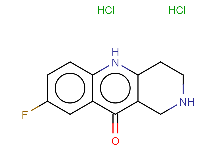 8-fluoro-1H,2H,3H,4H,5H,10H-benzo[b]1,6-naphthyridin-10-one dihydrochloride