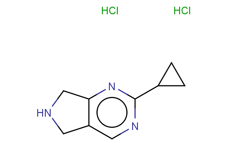 2-cyclopropyl-5H,6H,7H-pyrrolo[3,4-d]pyrimidine dihydrochloride