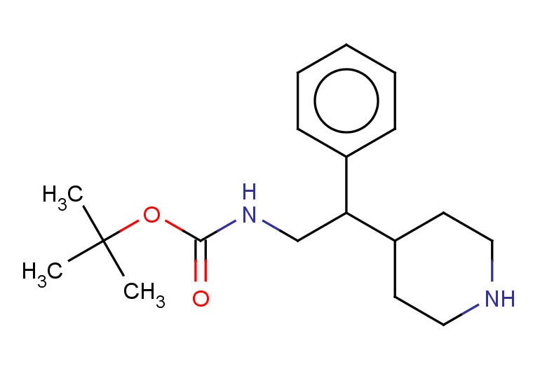 tert-butyl N-[2-phenyl-2-(piperidin-4-yl)ethyl]carbamate