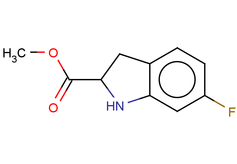 methyl 6-fluoro-2,3-dihydro-1H-indole-2-carboxylate