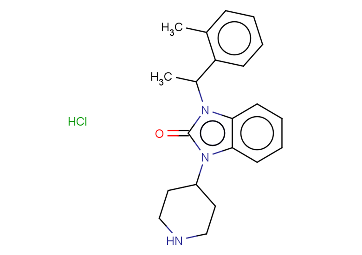 1-[1-(2-methylphenyl)ethyl]-3-(piperidin-4-yl)-2,3-dihydro-1H-1,3-benzodiazol-2-one hydrochloride