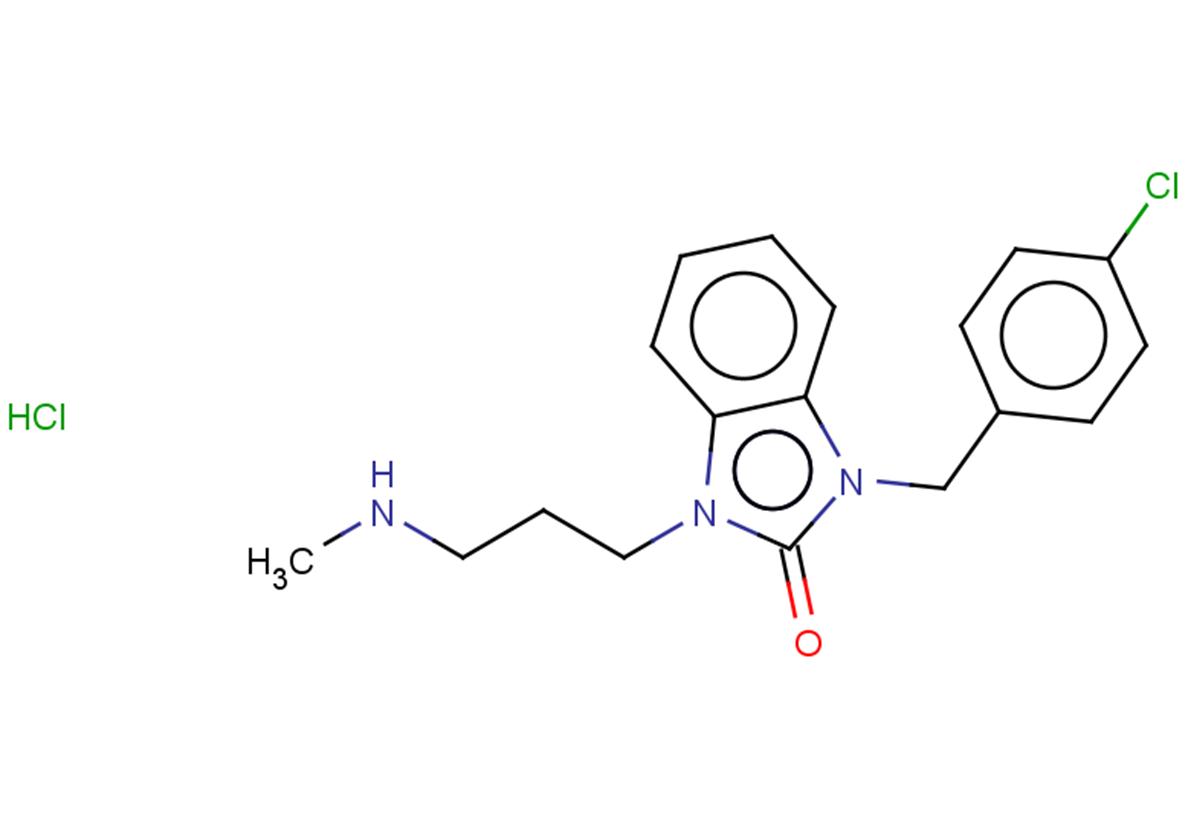 1-[(4-chlorophenyl)methyl]-3-[3-(methylamino)propyl]-2,3-dihydro-1H-1,3-benzodiazol-2-one hydrochloride