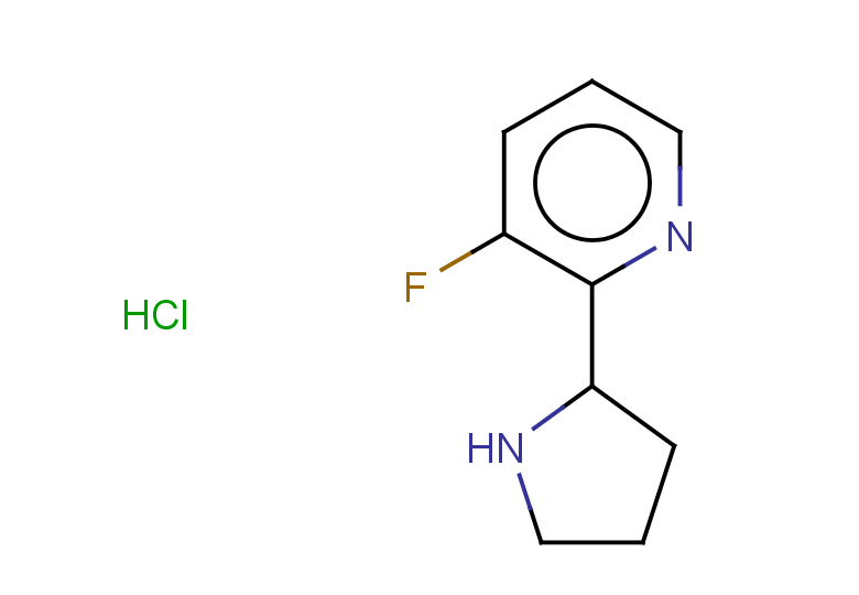3-fluoro-2-(pyrrolidin-2-yl)pyridine hydrochloride
