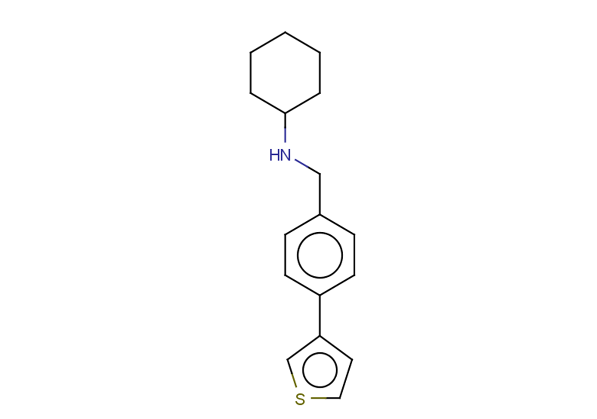 N-{[4-(thiophen-3-yl)phenyl]methyl}cyclohexanamine
