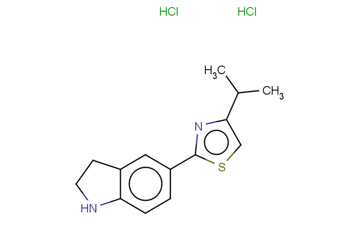 5-[4-(propan-2-yl)-1,3-thiazol-2-yl]-2,3-dihydro-1H-indole dihydrochloride
