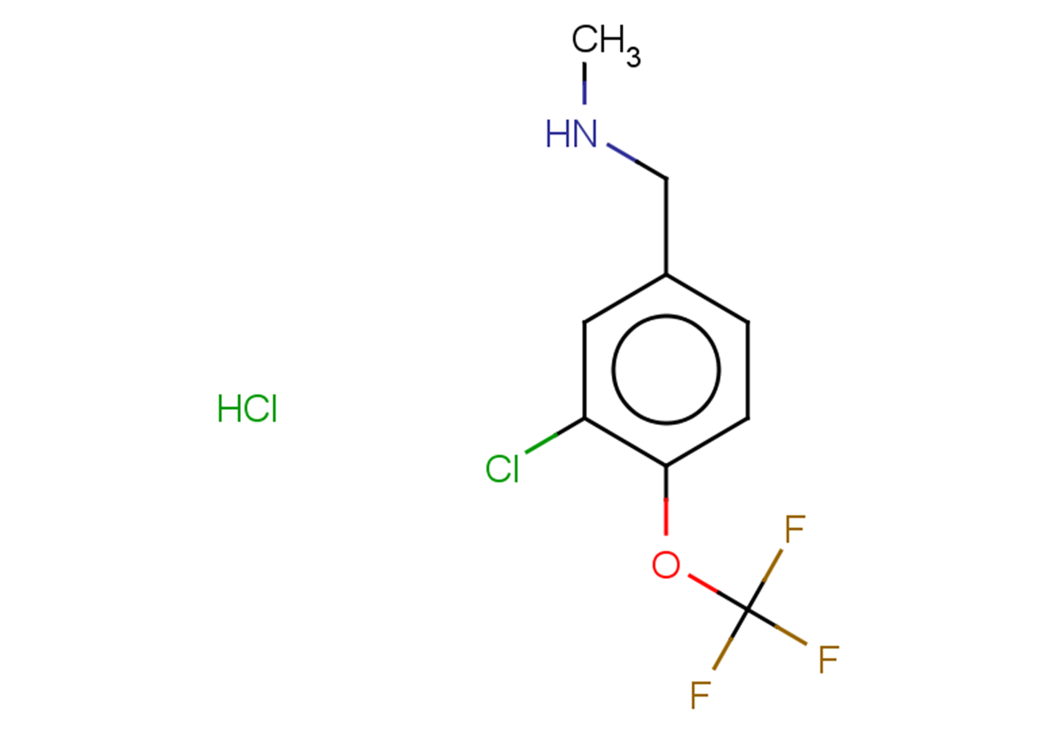 {[3-chloro-4-(trifluoromethoxy)phenyl]methyl}(methyl)amine hydrochloride
