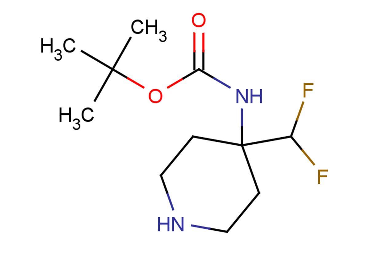 tert-butyl N-[4-(difluoromethyl)piperidin-4-yl]carbamate