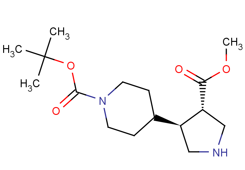 rac-tert-butyl 4-[(3R,4R)-4-(methoxycarbonyl)pyrrolidin-3-yl]piperidine-1-carboxylate, trans