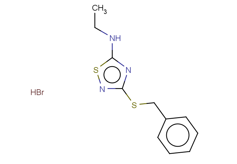 3-(benzylsulfanyl)-N-ethyl-1,2,4-thiadiazol-5-amine hydrobromide