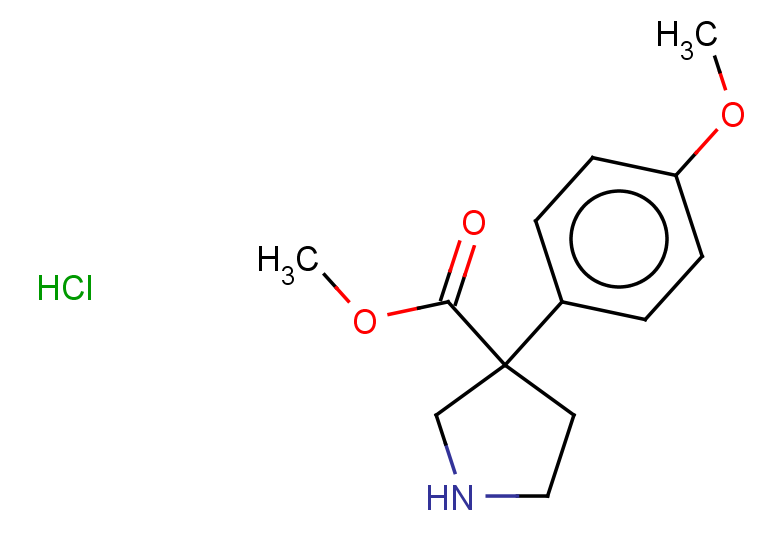 methyl 3-(4-methoxyphenyl)pyrrolidine-3-carboxylate hydrochloride
