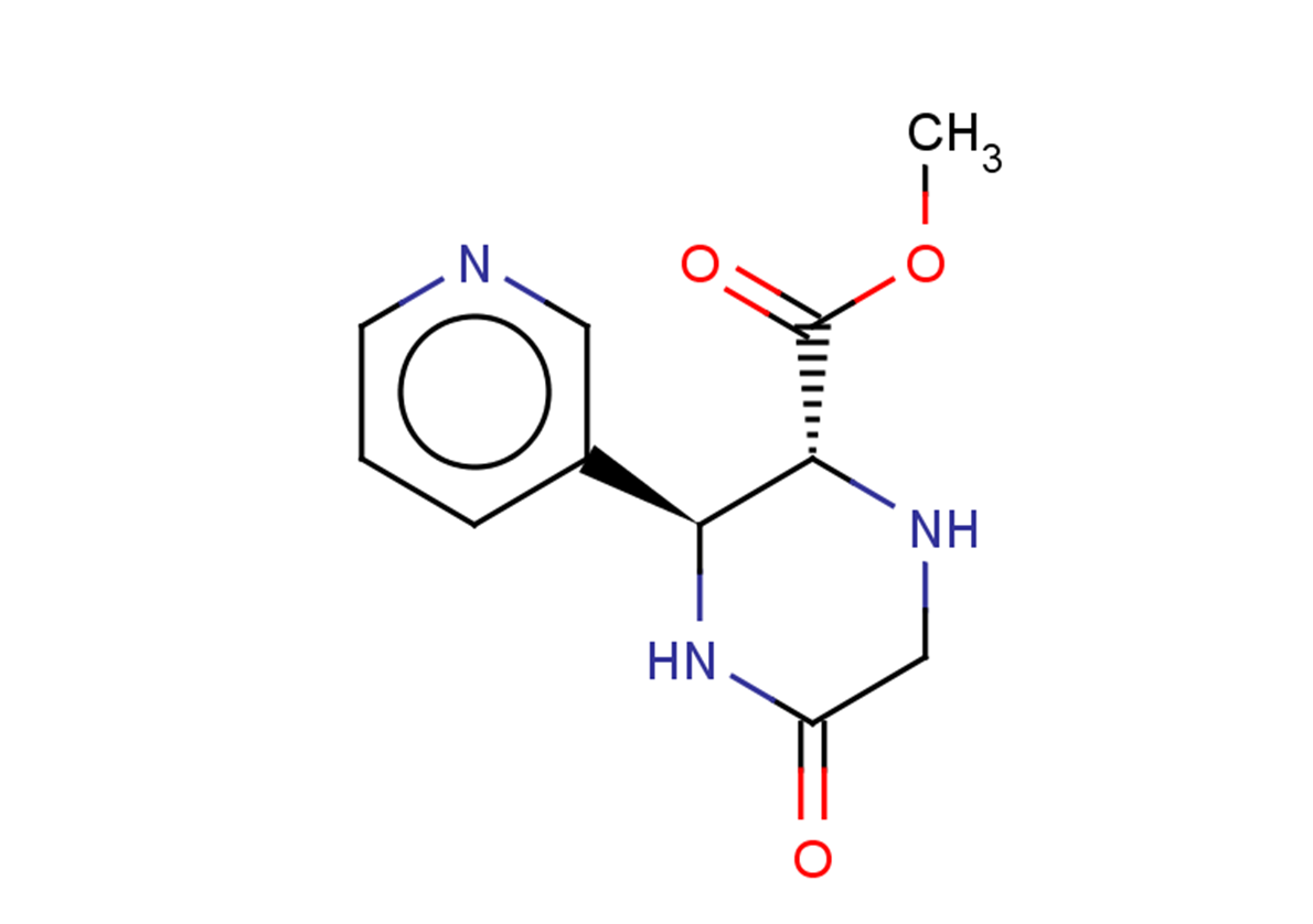 rac-methyl (2R,3S)-5-oxo-3-(pyridin-3-yl)piperazine-2-carboxylate, trans