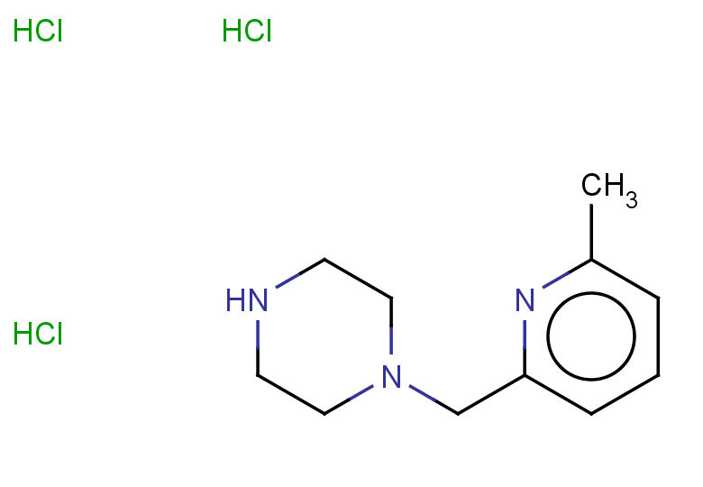 1-[(6-methylpyridin-2-yl)methyl]piperazine trihydrochloride