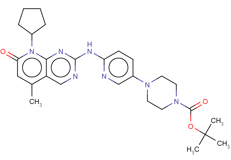 tert-butyl 4-[6-({8-cyclopentyl-5-methyl-7-oxo-7H,8H-pyrido[2,3-d]pyrimidin-2-yl}amino)pyridin-3-yl]piperazine-1-carboxylate