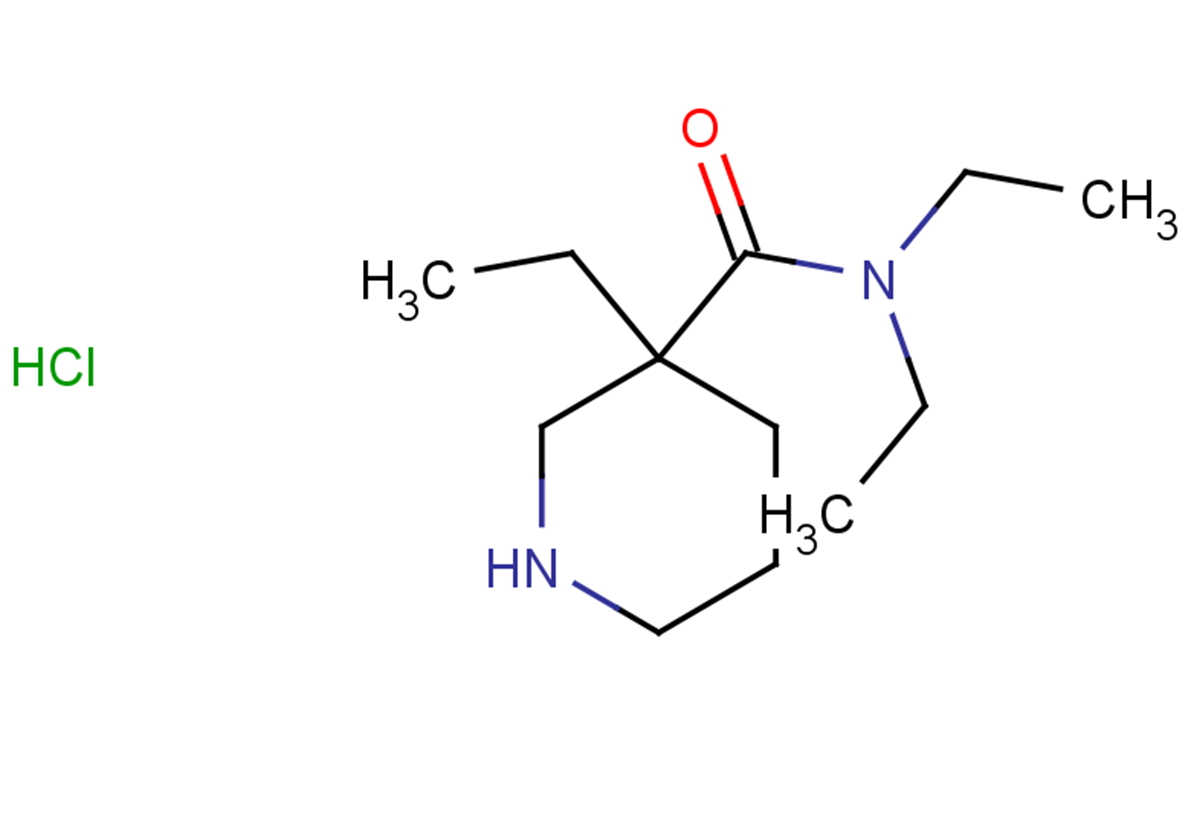 N,N,3-triethylpiperidine-3-carboxamide hydrochloride