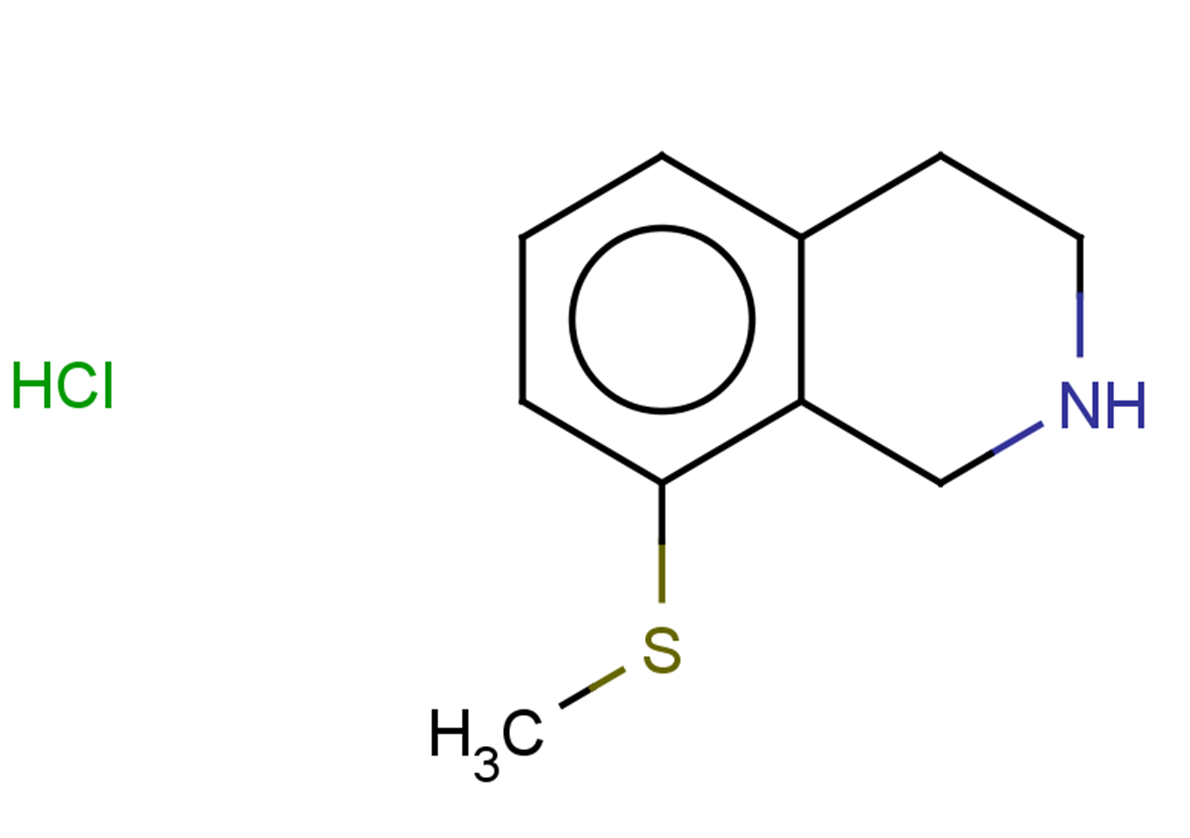 8-(methylsulfanyl)-1,2,3,4-tetrahydroisoquinoline hydrochloride