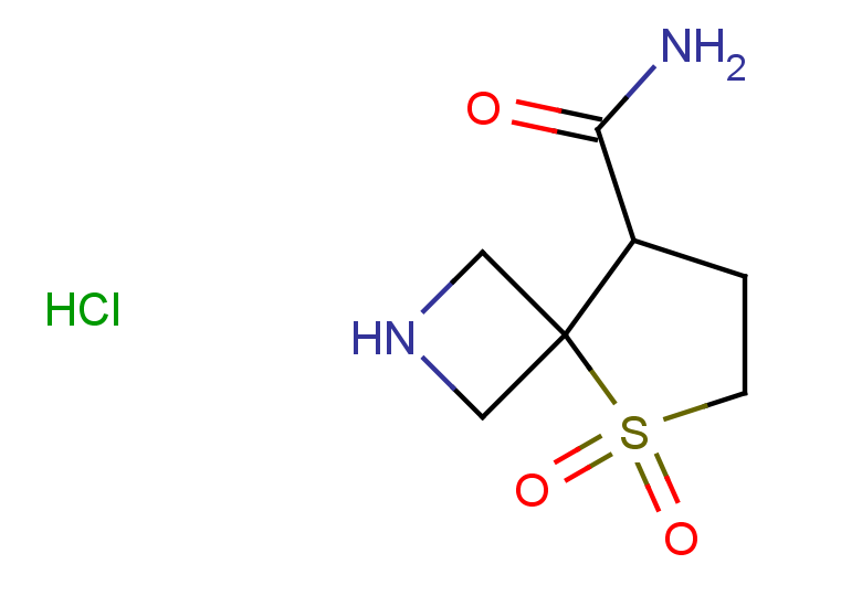 5,5-dioxo-5lambda6-thia-2-azaspiro[3.4]octane-8-carboxamide hydrochloride