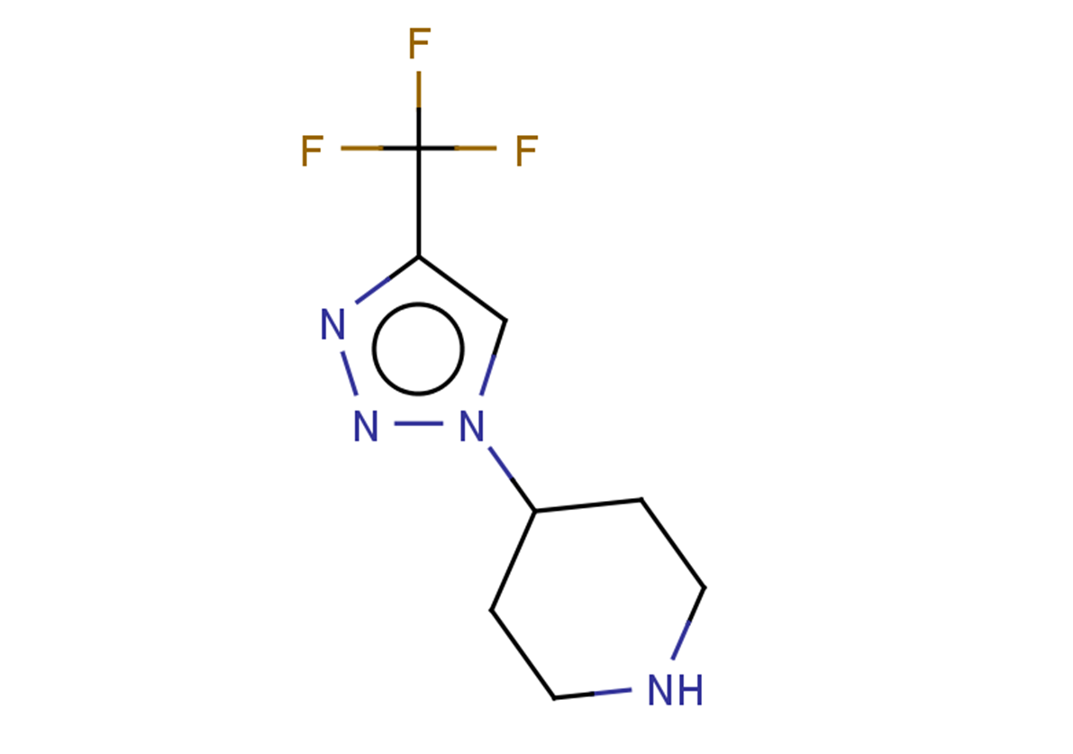 4-[4-(trifluoromethyl)-1H-1,2,3-triazol-1-yl]piperidine