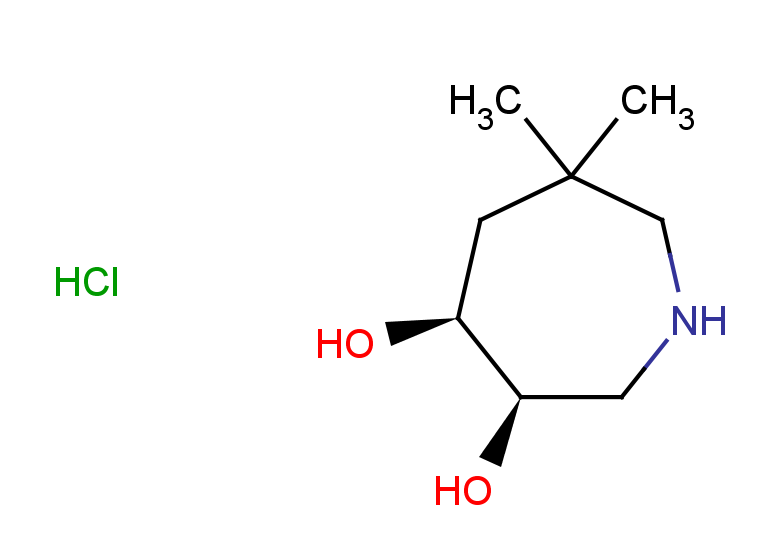 rac-(3R,4S)-6,6-dimethylazepane-3,4-diol hydrochloride, cis