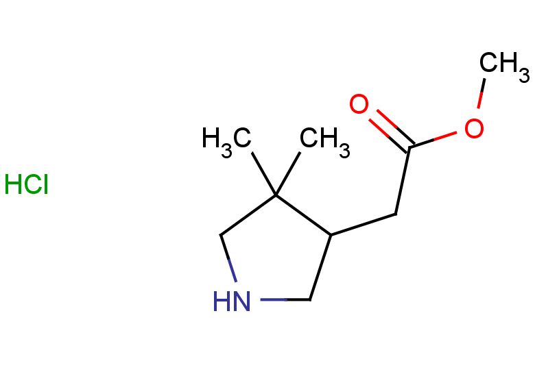 methyl 2-(4,4-dimethylpyrrolidin-3-yl)acetate hydrochloride