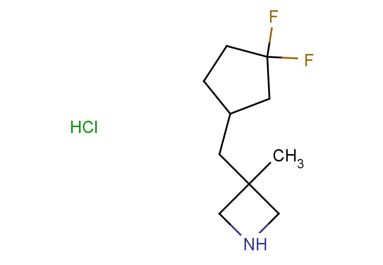 3-[(3,3-difluorocyclopentyl)methyl]-3-methylazetidine hydrochloride