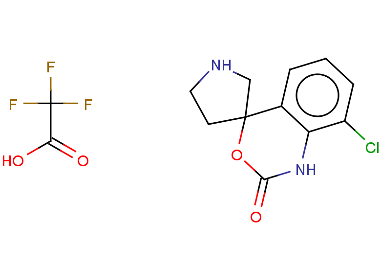 8-chloro-1,2-dihydrospiro[3,1-benzoxazine-4,3'-pyrrolidine]-2-one, trifluoroacetic acid