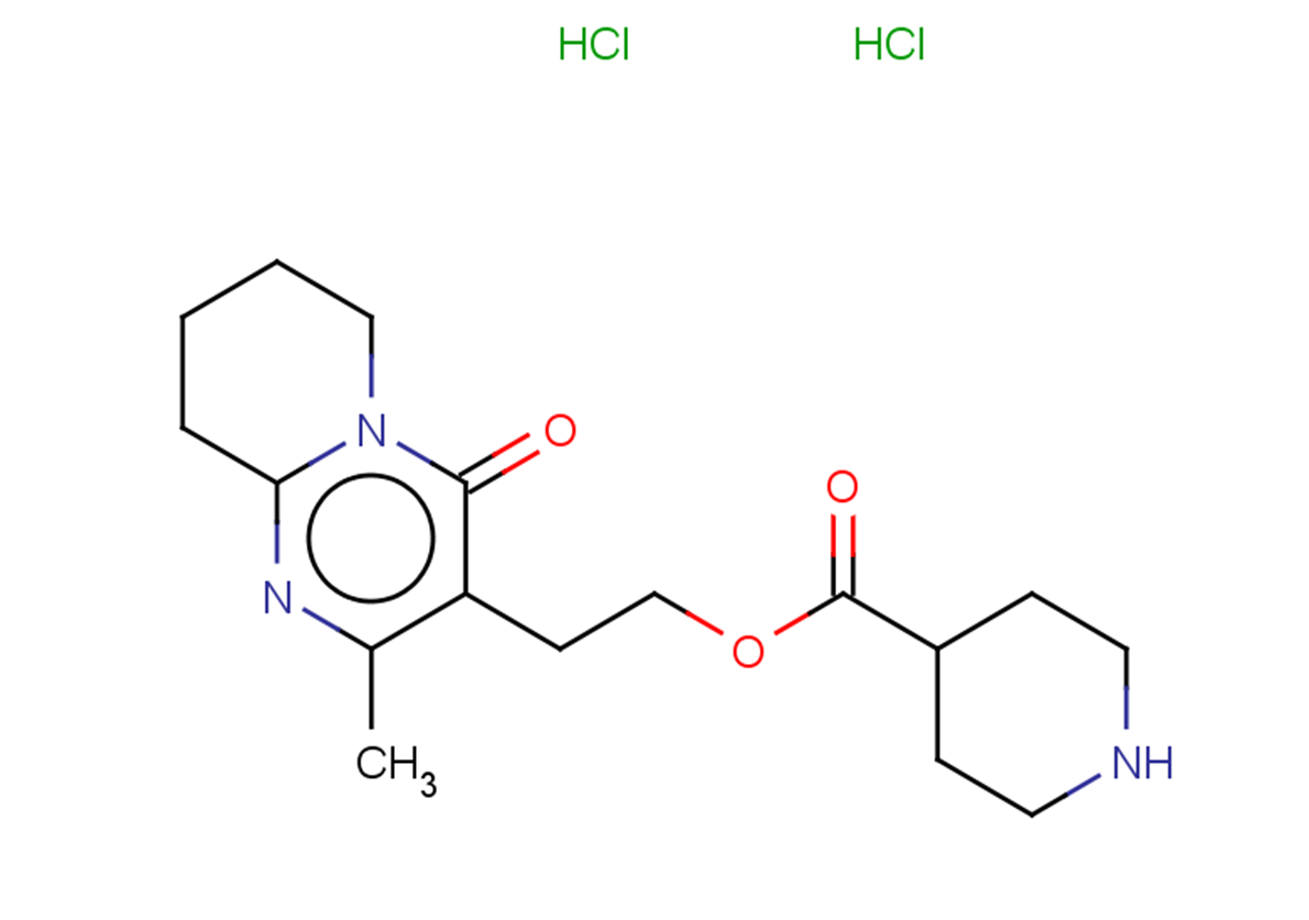 2-{2-methyl-4-oxo-4H,6H,7H,8H,9H-pyrido[1,2-a]pyrimidin-3-yl}ethyl piperidine-4-carboxylate dihydrochloride