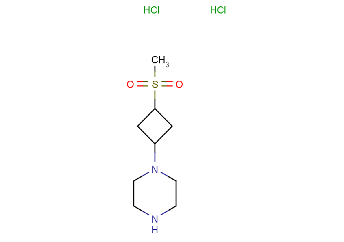 1-(3-methanesulfonylcyclobutyl)piperazine dihydrochloride