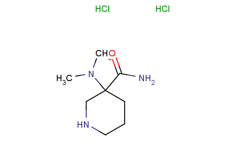 3-(dimethylamino)piperidine-3-carboxamide dihydrochloride