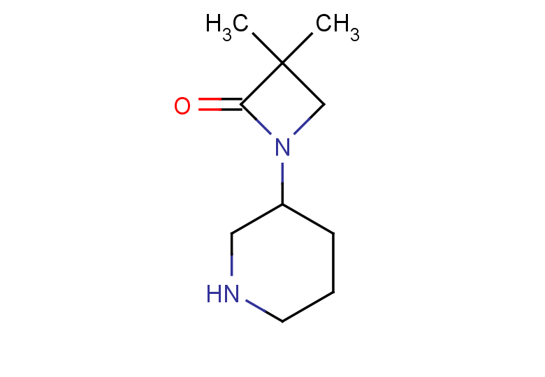 3,3-dimethyl-1-(piperidin-3-yl)azetidin-2-one