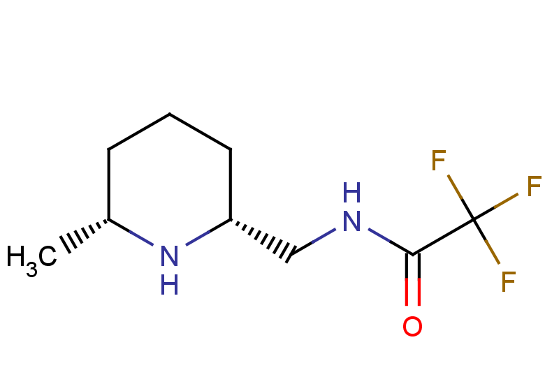 rac-2,2,2-trifluoro-N-{[(2R,6R)-6-methylpiperidin-2-yl]methyl}acetamide, cis